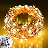 Ledgle Led String Lights,4W Dimmable Copper Wire 26ft 80 LED Party Light with UL Certified 5V Power 