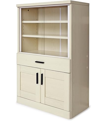 Amazon.co.jp: パモウナ 食器棚YC プレーンホワイト 幅60×高さ180×奥行