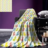 smallbeefly Rowan Throw Blanketヴィンテージ秋コンポジションwith dried Rowan Leaves Berries On木製厚板暖かいマイクロファイバーベッドやソ