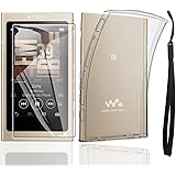 Sony NW-A40 シリーズ用 ソニー ウォークマン Walkman nw a40 NW-A45 ソフト TPU ケース&強化ガラス 保護フィルム A40 NW-A40 NW-A47 NW-A45 NW-A46HN NW-A45HN NW-A30