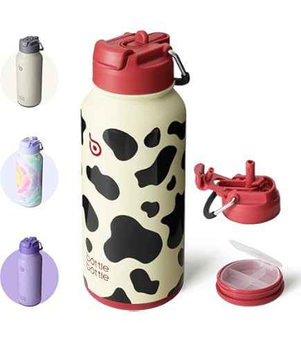 Amazon｜スポーツ水筒 赤いバラ 薔薇 花柄 スポーツボトル ステンレス