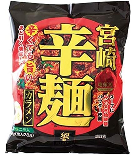 Amazon.co.jp: Hibiki 響 宮崎辛麺(即席麺) 1食 ×12袋 : 食品・飲料・お酒