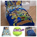 Teenage Mutant Ninja Turtles TMNT Complete Bedding Set and Plush Pillow Toy - Full [並行輸入品]
