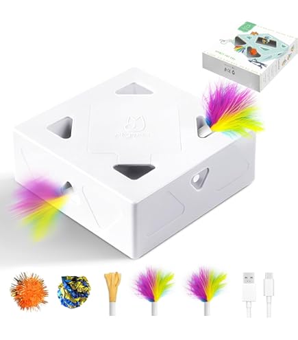 Amazon | 猫 玩具 一人遊び 猫運動不足解消グッズ 一人遊 猫 おもちゃ