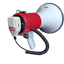 ナショナルメガホン　拡声器　電子ショルダーメガホン Amazon | Siuhuig 災害 緊急時拡声器 ハンドマイク付メガホン