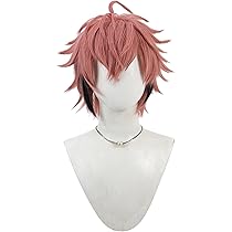 Amazon.co.jp: LAOBAO 赤城ウェン コスプレ ウィッグ ピンク髪 黒