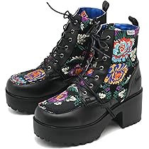 お値下げ中です！【YOSUKE】厚底ヒールレースアップブーツ YOSUKE ヨースケ 厚底 ブーツ 厚底レースアップブーツ チャン
