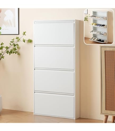 Amazon｜2024新モデル 3段シューズラックシューズボックス 下駄