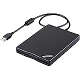 Tendak USBフロッピーディスクドライブ 3.5インチポータブルUSB外付け1.44MBのフロッピーディスクドライブ PC用 Windows10/7/8 WindowsXP Vista Mac用 プラグアンドプレイ(ブラック)