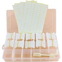 Amazon | 刺繍糸 収納ボックス 大容量 刺?糸収納 仕切り付き