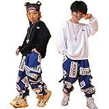Amazon Co Jp Patypeetyヒップホップ キッズ ダンス 衣装 セットアップ 子供服 ダンスウェア 男の子 女の子 かっこいい 男女兼用 Hiphop ジャズダンス ジュニア お揃い チアガール 応援団 練習着 派手 演出服 野球 運動着 ステージ衣装子供服 ランニング 野球 運動着