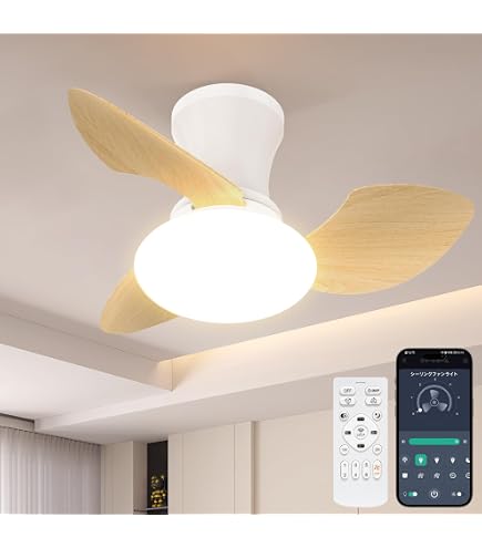 Amazon | 【極静・強風】TENKOO&YOU シーリングファンライト 52W 4,500