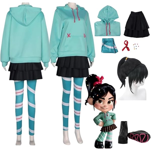 Amazon.co.jp: [FDNNOPL] シュガー・ラッシュ ヴァネロペ コスプレ