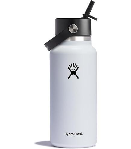 Hydro Flask 32 Oz Wide Flex Straw Cap Seasalt : Amazon.sg