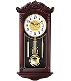 Amazon.co.jp: リズム(RHYTHM) 柱 掛け時計 電波 アナログ