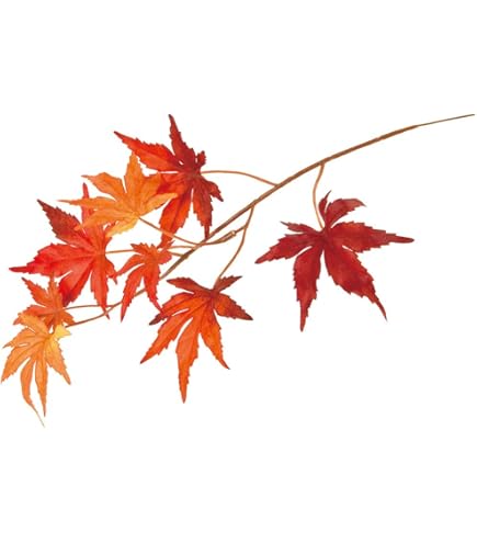 Amazon｜モミジスプレイ オレンジ LES0679OR フェイクグリーン