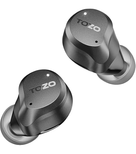 TOZO NC20 イヤホン bluetooth ワイヤレスイヤホン TOZO NC20 Earbuds | Hi-Res, -45dB Adaptive ANC & LDAC Codec - TOZO