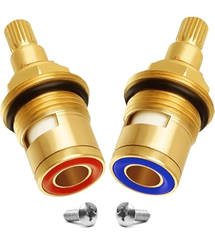 Universal Replacement Tap Valves Brass Ceramic Disc Cartridge Inner Faucet Or For Bathroom Clockwise Clockwise M3z7