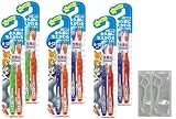 デンタルプロ トムとジェリーハブラシ 6才~12才用 永久歯期用 2本組×6個セット+フロスピック2個付き