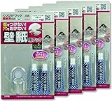 くりぴたフック壁紙用(M) （透明）5セット ★耐荷重2kg★