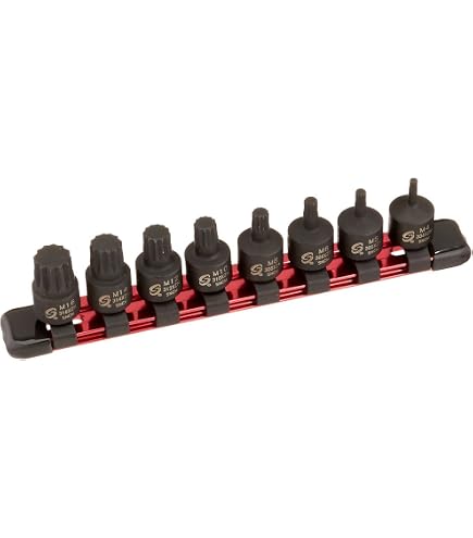 Autopart 5058 Stubby Torx Bit Set 9-Piece T10 T15 T20 T25 T27 T30 T40 T45 T50