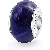 Genuine Chakra Stone Healing Murano Gemstones 925 Sterling Silver Pendant Charm Bead For Pandora & Similar Charm Bracelets or