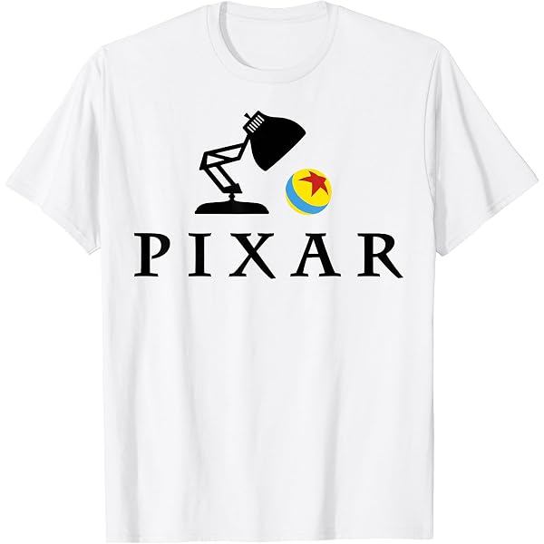 Amazon | Pixar Animation Studios Luxo Jr. ホワイトロゴ Tシャツ | T