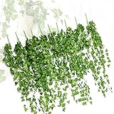 MINERVA【 観葉植物 アイビー 10本 】 フェイクグリーン 1m【 吊り下げ プラントハンガー 製作キット付き & DIY 特集 セット 】 人工 / 葉 / 造花 / 壁掛け /