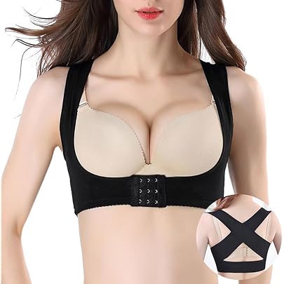 Amazon | [Helcynas] 【医師監修】 猫背 バストメイクインナー 2色×5