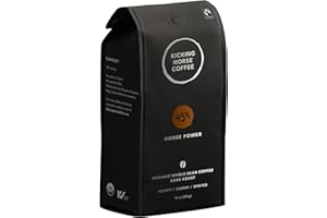 Kicking Horse Coffee, 454 Horse Power, Dark Roast, Whole Bean, 10 oz - Certified Organic, Fairtrade, Kosher Coffee