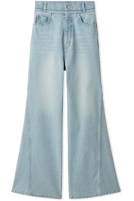 Amazon | [スナイデル] Sustainaストレッチフレアデニムパンツ  