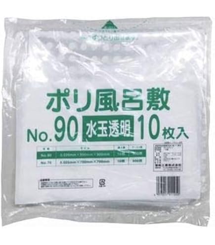 Amazon｜福助工業 HDポリ風呂敷 水玉青（大）500枚｜ミヤコ(Miyaco