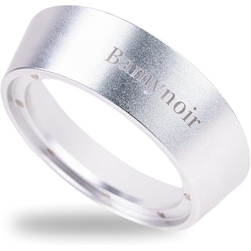 Bamynoir 54mm Magnetic dosing Funnel Compatible with 54mm protafilter,Espresso Coffee Dosing Ring - 20mm Anodized with 8 Neod