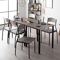 Amazon｜RASIK ダイニングテーブルセット 6人用 8点セット テーブル 2 