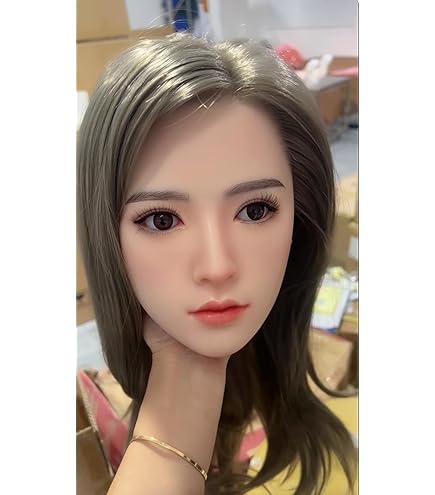 リアルマネキンヘッド ドールヘッド 等身大 シリコン 化粧練習用 リアルマネキンヘッド ドールヘッド 等身大 シリコン 化粧練習用