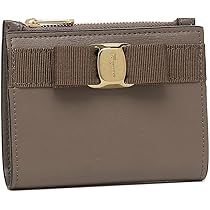あこ★Salvatore Ferragamo 二つ折り財布 グレー Amazon | [フェラガモ]財布 二つ折り財布 ヴァラ ミニ財布