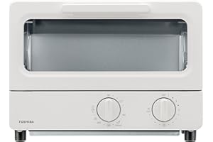 TOSHIBA(東芝) トースター オーブントースター 2枚焼き HTR-PZ3(W) ミルキーホワイト 温度調節機能付き 受皿付き タイマー15分