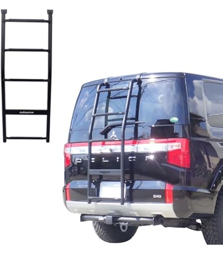 Amazon.co.jp: GI☆GEAR ロゴ切り抜き リアラダー/はしご スチール製