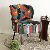 北欧風 布張り製 パッチワークソファ 1人掛けソファ