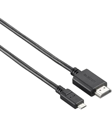 Amazon.co.jp: ELECOM MHL3.0ケーブル 1.0m ブラック MPA-MHL3C10BK