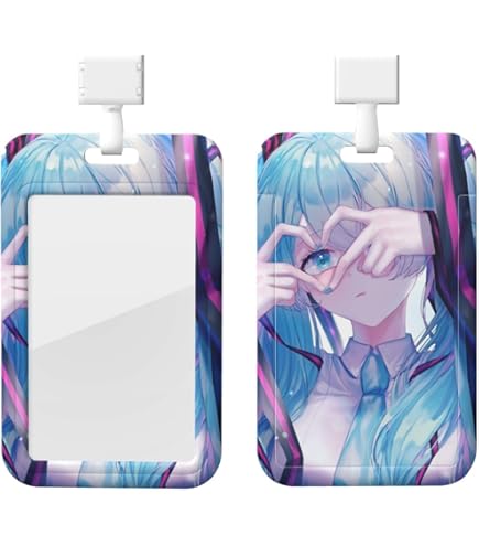 Amazon.co.jp: XZCWGL 初音ミク パスケース ICカードケース 学生証
