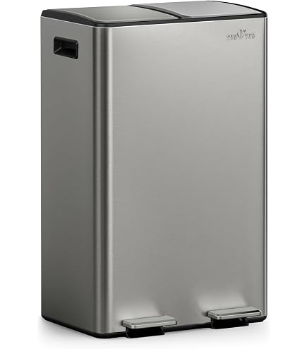 Amazon｜ゴミ箱 ダストボックス 2分別 ゴミ袋付き ペダル式 2x30L