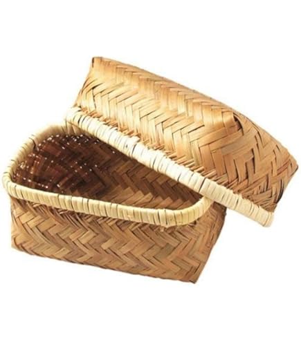 Amazon｜岩手県二戸 鳥越竹細工 スズ竹(篠竹) 弁当かご｜弁当箱