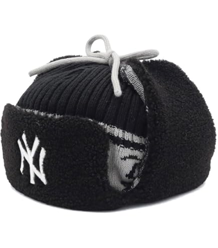 Amazon.co.jp: ニューエラ（NEW ERA） 帽子 ニット トラッパー MLB