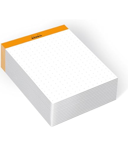 RHODIA 19401C - Bloc-Notes Agrafé Meeting N°19 White - A4