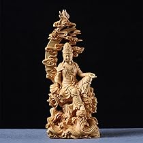 仏教美術　香木　白檀彫刻　観音菩薩像　仏像　置物　V　R5122 観音菩薩立像#045 観世音菩薩 聖観音 4寸#1 ◇白檀 木彫 仏像