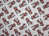 Fire Truck (Flat Top Sheet Only) Size TODDLER Boys Girls Kids Bedding [並行輸入品]