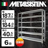 METALSISTEM　メタルシステム6段（奥行40cm）　W1877xH1840