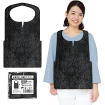 Amazon | フジナップ 使い捨てエプロン 黒（不織布タイプ）100枚入