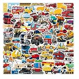 乗り物 ステッカー 100枚セット おしゃれ 防水 ショベルカーステッカー かわいい DIY 素材 ギター 車 自転車 水筒 スケート 携帯ノート スーツケース 子供 学生 ギフト 誕生日 プレゼント 贈り物 可愛い漫画ごほうびシール